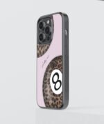 Blush Leopard Premium Glass Phone Case - Image 3