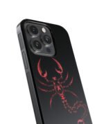 Red Scorpion Premium Glass Phone Case - Image 2