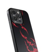Red Wavy Y2k  Premium Glass Phone Case - Image 4