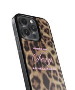 Woke Up Sexy As Hell Again Premium Glass Phone Case - Image 4