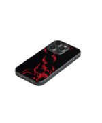 Red Wavy Y2k  Premium Glass Phone Case - Image 2