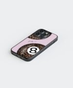 Blush Leopard Premium Glass Phone Case - Image 2