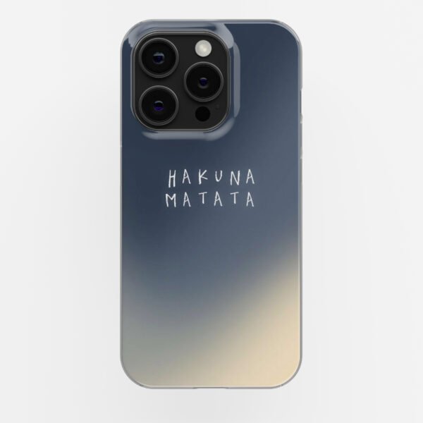 Hakuna Matata Clear Silicone Case