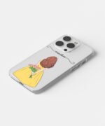Girl With Tulip Name Customize Clear Silicone Case