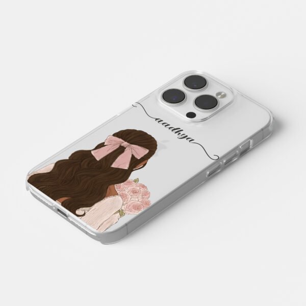 Bow Girl Name Customize Phone Case