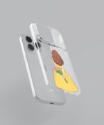 Girl With Tulip Name Customize Clear Silicone Case - Image 3